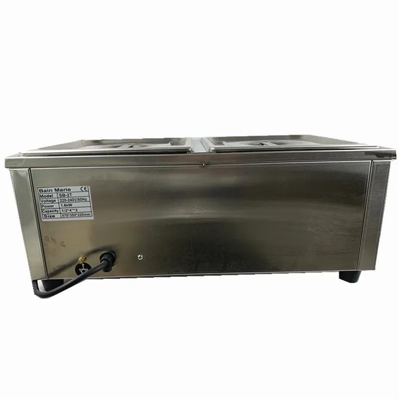 Commercial Food Warmer Electric Bain Marie Two Pans Steamer Household 20 Liters 220V For Restaurant Catering | Бытовая техника