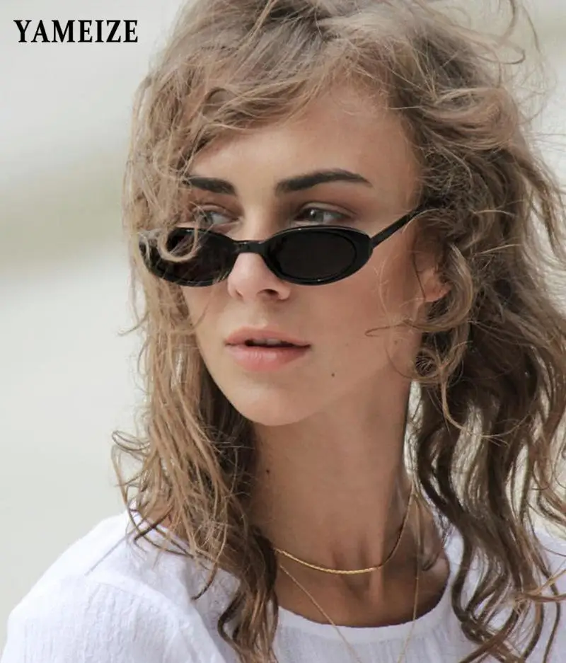 

Овальные маленькие солнцезащитные очки в оправе, роскошные дизайнерские модные цветные очки для мужчин и женщин, новые оттенки, черные винт...