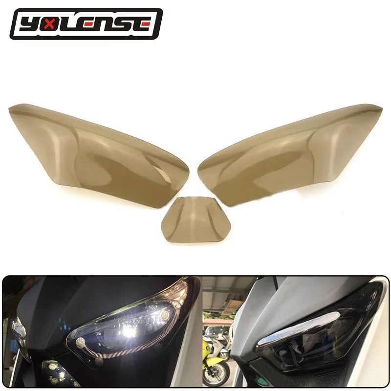 Акриловая защитная накладка на переднюю фару мотоцикла для Yamaha XMAX300 XMAX250 XMAX 300 250 X