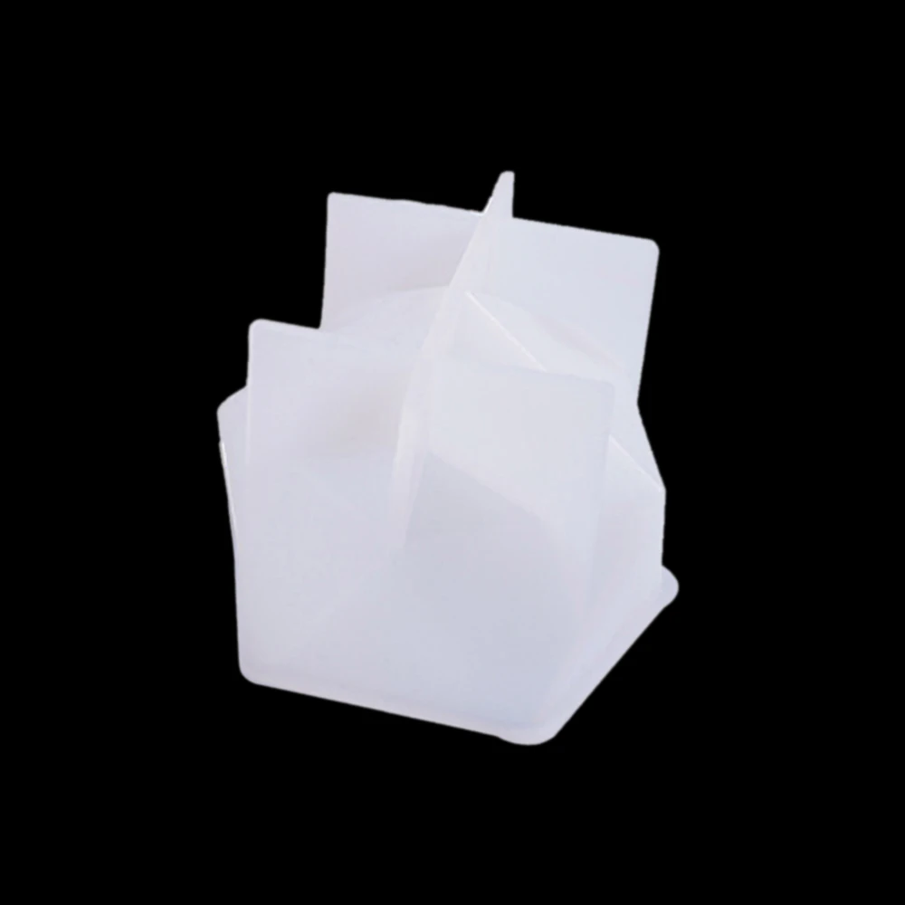 Прозрачная эпоксидная форма высокий зеркальный многогранный конический