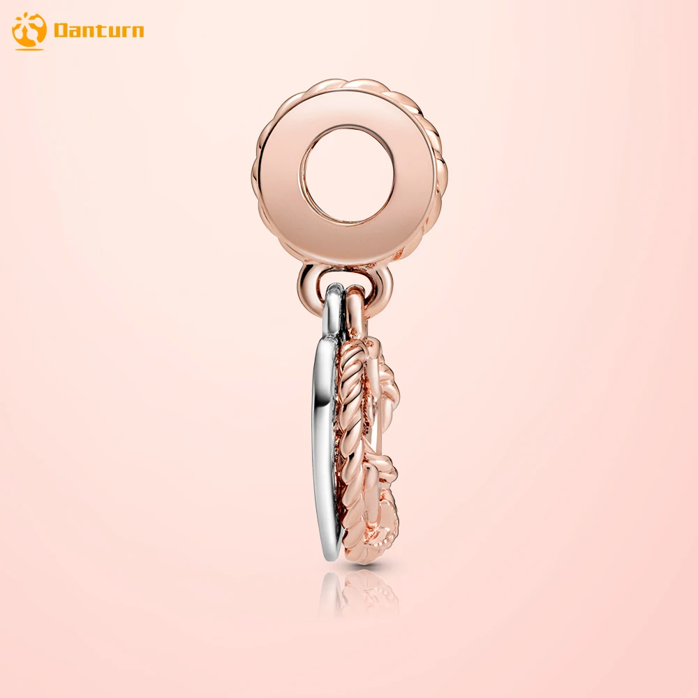 Danturn верёвка сердце и фото подвеска совместимая с оригинальным браслетом Pandora