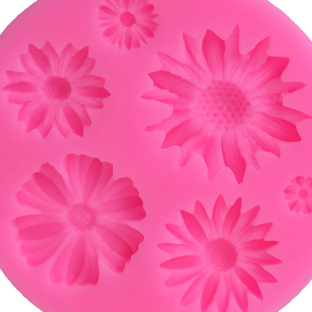 Милые 3d силиконовые формы в виде цветка помадка ремесло торт Конфеты Шоколад