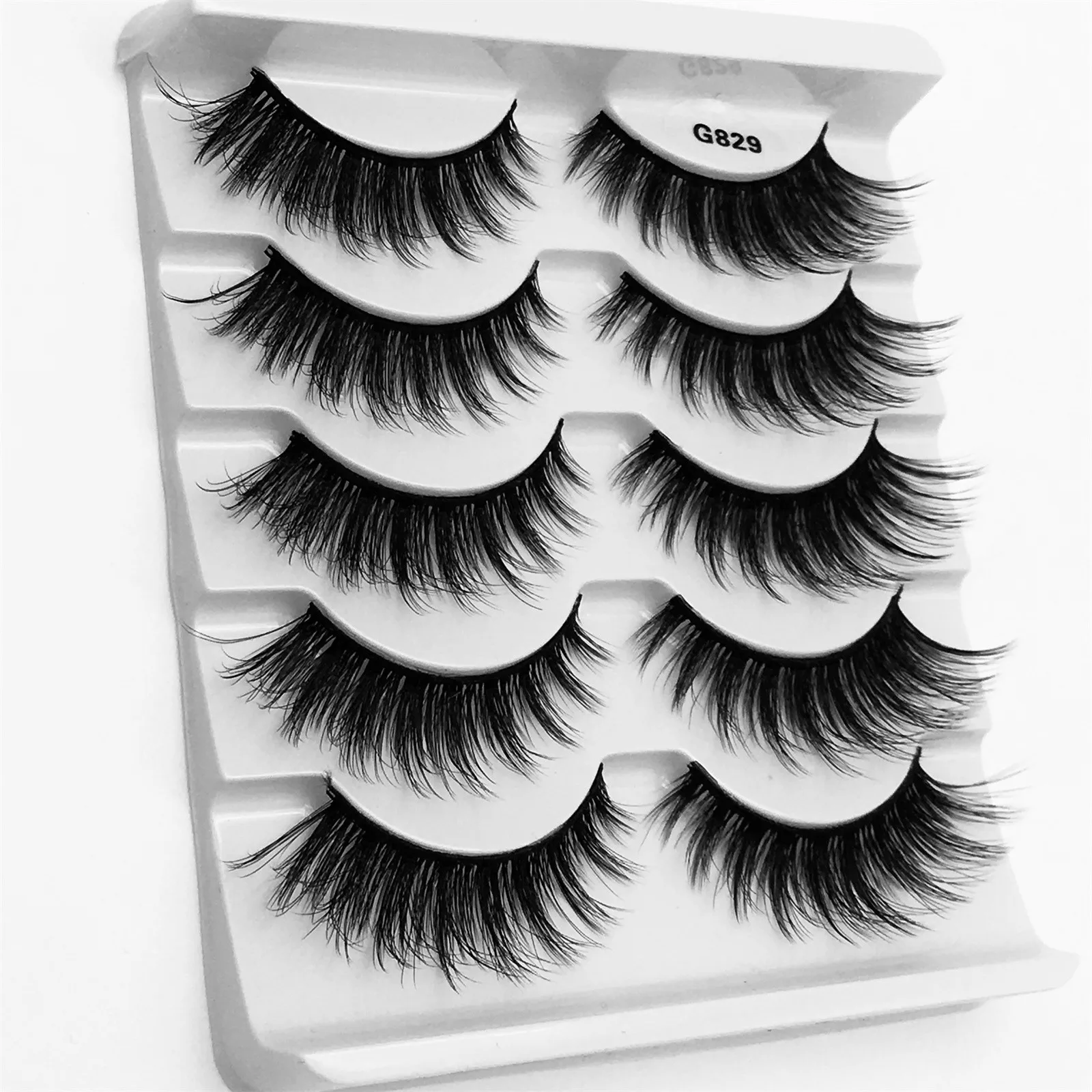 

HAICAR False Eyelashes 5d mink lashes Mink Lashes 100% Real Siberian Mink Lashes Reusable Handmade Non-Irritating Fake Eyelashe