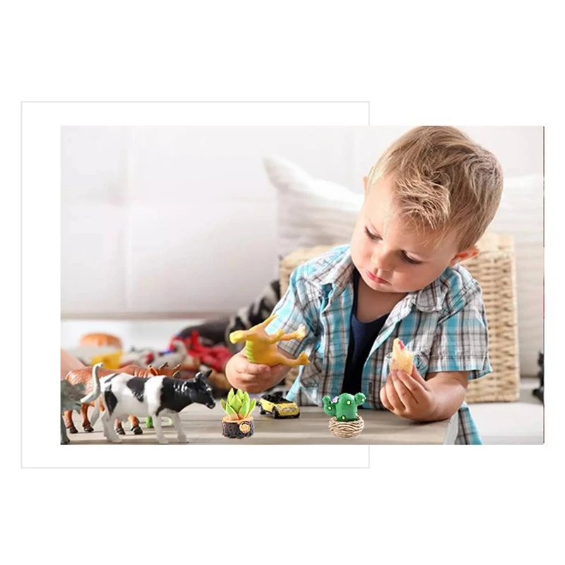 

Dollhouse Miniature Artificial Cactus Plant DIY Micro Landscape Potted Decor