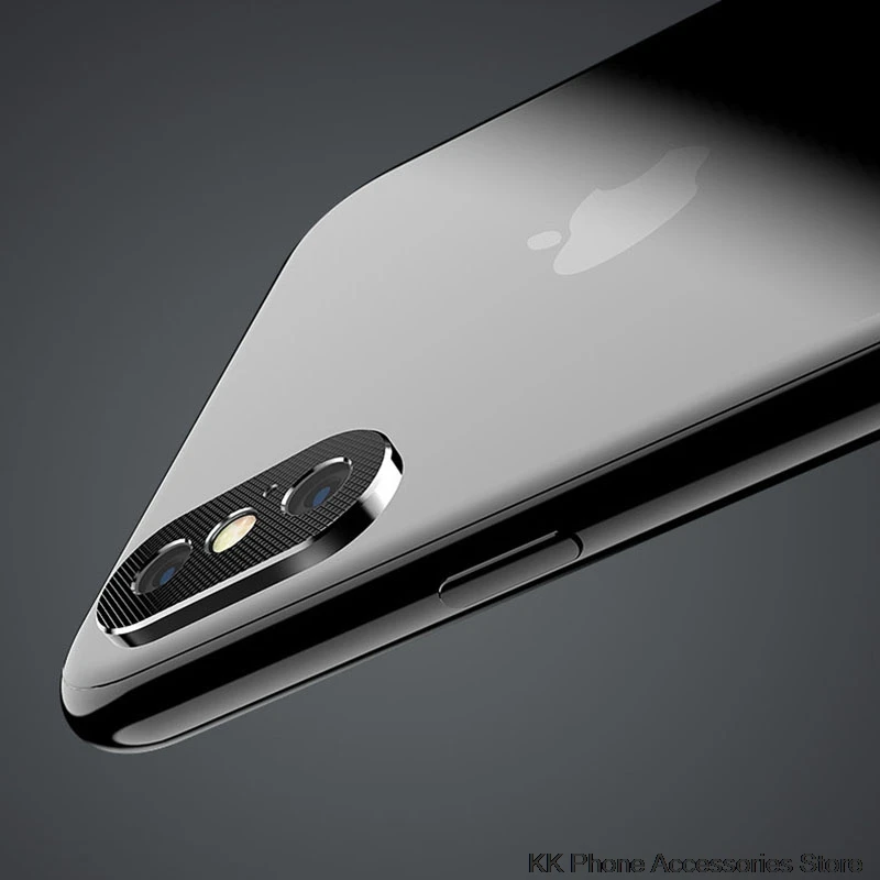 Для iPhone X XS Max XR 7 8 Защита объектива камеры алюминиевый кольцевой чехол для iPhone 6 6s 7 8 Plus Защитная крышка для камеры мобильного объектива