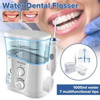 nicefeel electric oral irrigator teeth cleaner 1000ml family care dental flosser spa water flosser toothbrush 7 pcs jet tips