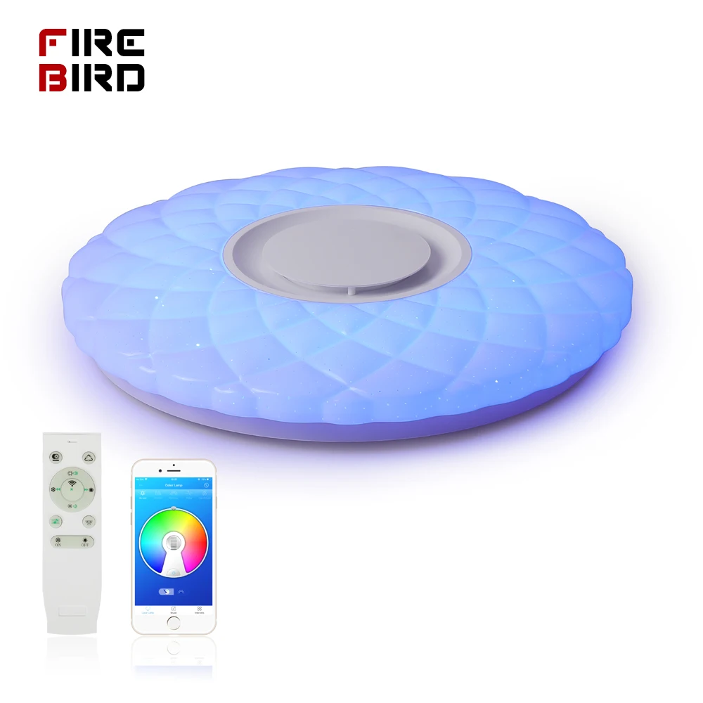 Современные светодиодные потолочные лампы Домашний Светильник ing XU-36W 52 Вт RGB приложение Bluetooth музыкальный светильник для спальни лампы для гостиной умный потолочный светильник