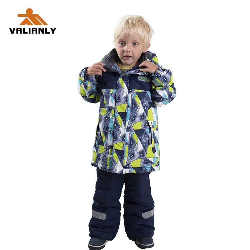 2020 Kids Ski Suit Winter Children Boys Snowsuit Skiing Jacket Pants Sets Outdoor Warm Windproof Snowboarding Sports Suits | Детская
