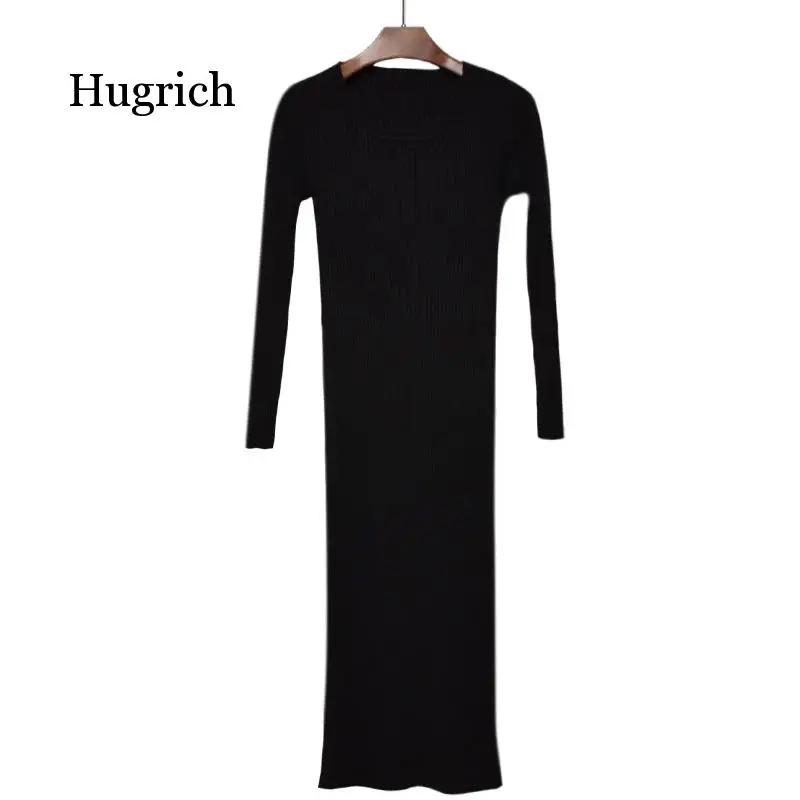 

2020 New Autumn Sweater Women Dress Winter Long Sleeve Sweaters Knitted Dresses Womens Loose Maxi Oversize Knitting Robe Vestido