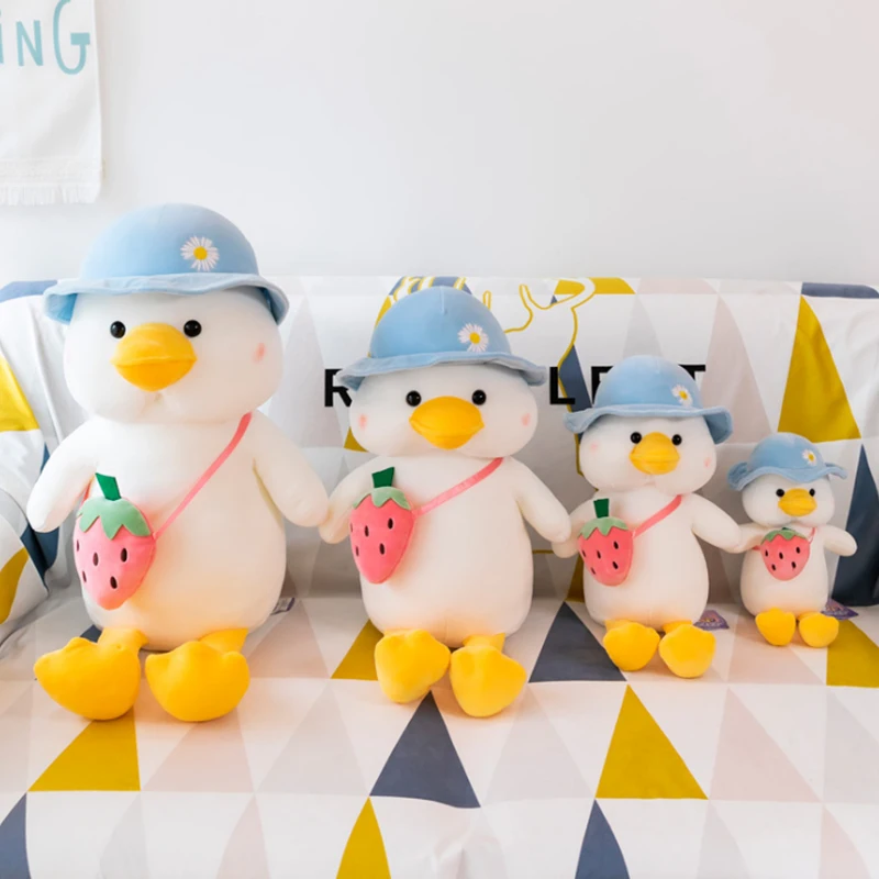 

30-60CM New Cute Soft Shoulder Bag Little Yellow Duck Cushion Pillow Plush Toy Sofa Home Car Decoration Plush Toy Birthday Gift