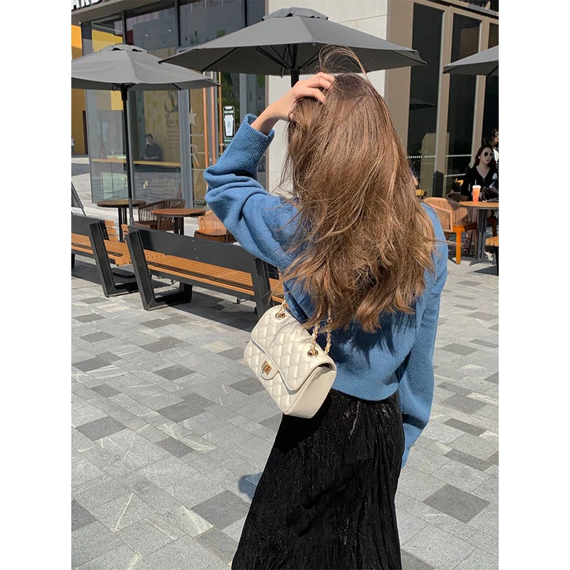 

Luxury Golden Willow Nail Women's Shoulder Bag 2021 Spring/Summer Hot Sale Product Young Women Genuine Leather Diagonal Handbag