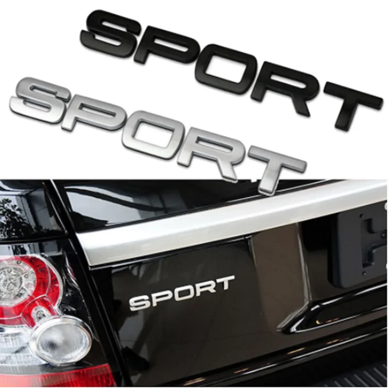 

3D Metal Sport Car Rear Trunk Letters Logo Sticker For Land Rover Defender Freelander Discovery Evoque Velar Badge Accessories