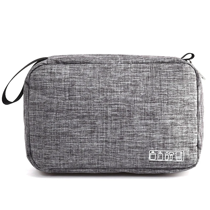 

Дорожная сумка для туалетных принадлежностей с подвесным крючком, водонепроницаемая косметичка для макияжа, дорожный Органайзер для аксес...