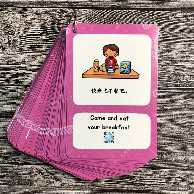 100 флэш карты для ежедневного разговора родитель ребенок с картинкой забавные