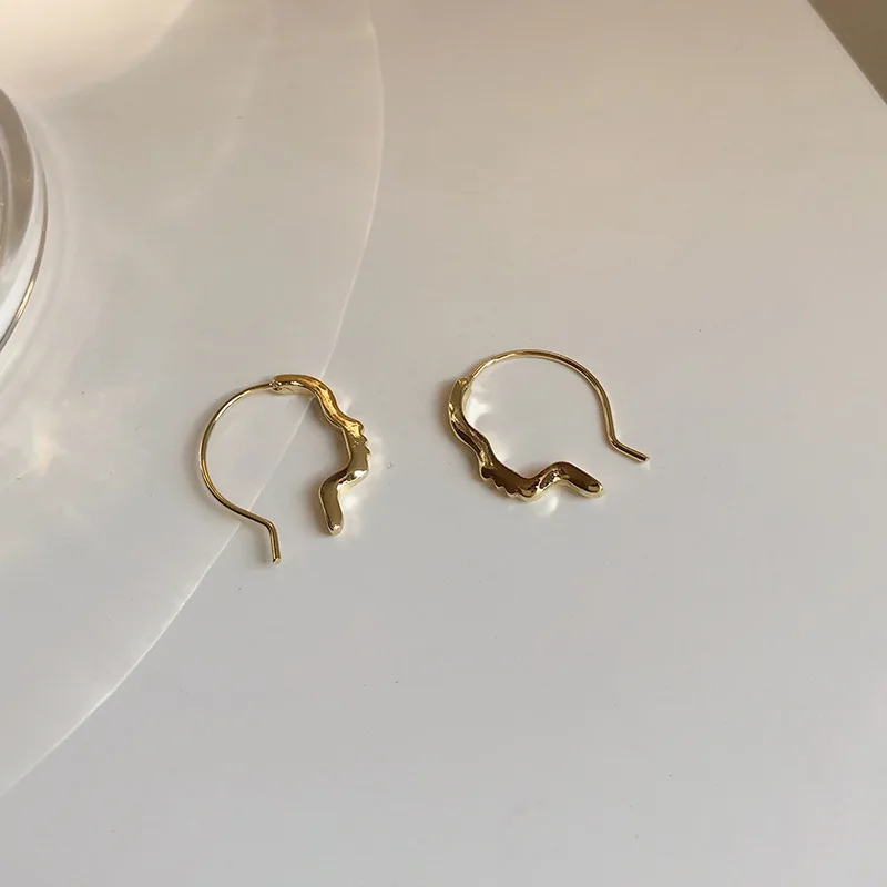 

Creative Abstract Face Earrings Anti Allergy Earrings Women Party Jewelry Fashion Gifts Art Hollow Earrings Lovers Gifts