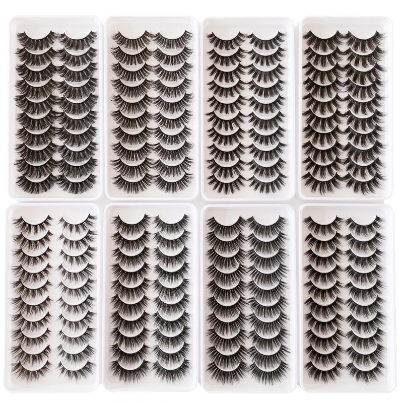 

5/10 Pairs False Lashes 3D Faux Mink Fake Eyelashes Eye Makeup Cils Factory Wholesale Directly