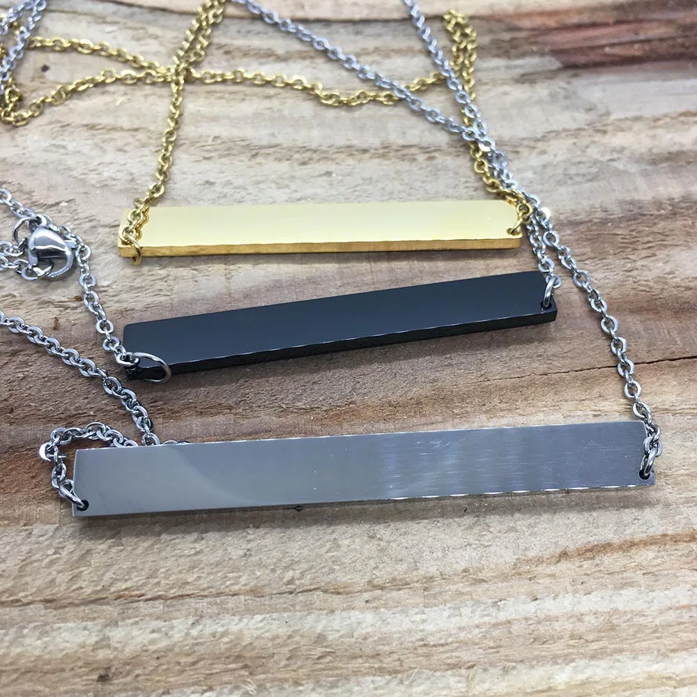 

Personalized Necklace Engraved Stainless Steel Jewelry Valentine's Gift New Necklace 2021 Women Jewelry Kawaii Chains