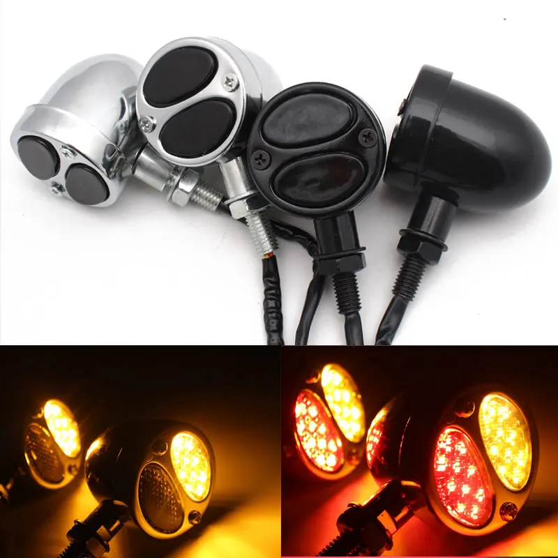 10 мм пуля мотоциклетный светодиодный индикатор поворотов тормозной задний