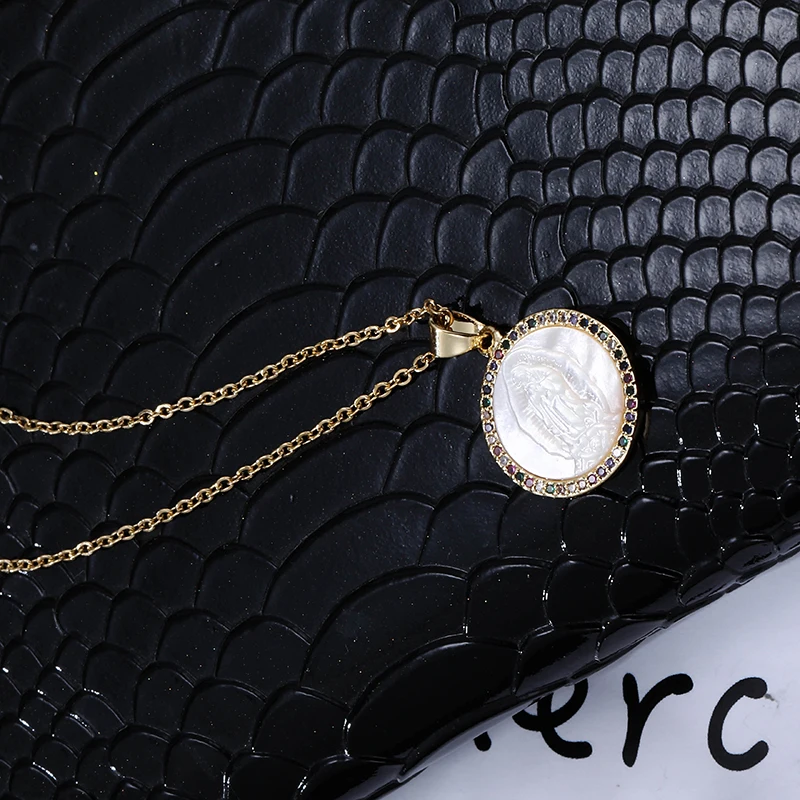 Женское ожерелье с подвеской Дева Мария из нержавеющей стали|Ожерелья подвеской|