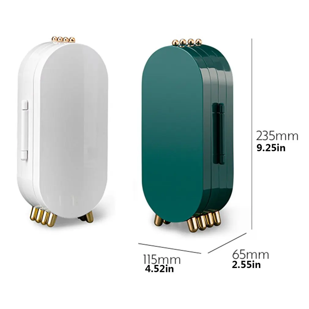 

Jewelry Cosmetic Storage Box Clear Makeup Organizer Desktop Earring Organizer Desktop Jewelry Organizer