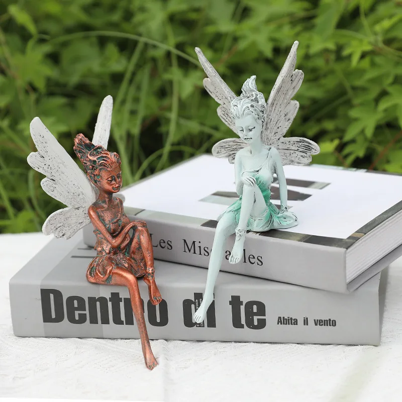 

Mini Craft Figurines Swing Flower Fairy Garden Micro Landscape Fairy Garden Decor Resin Craft Creative Scen