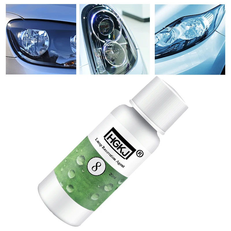

20ml HGKJ Auto Car Accessories Polishing Headlight Agent Bright White Headlight Repair Lamp Cleaning Window Glass Cleaner TSLM1