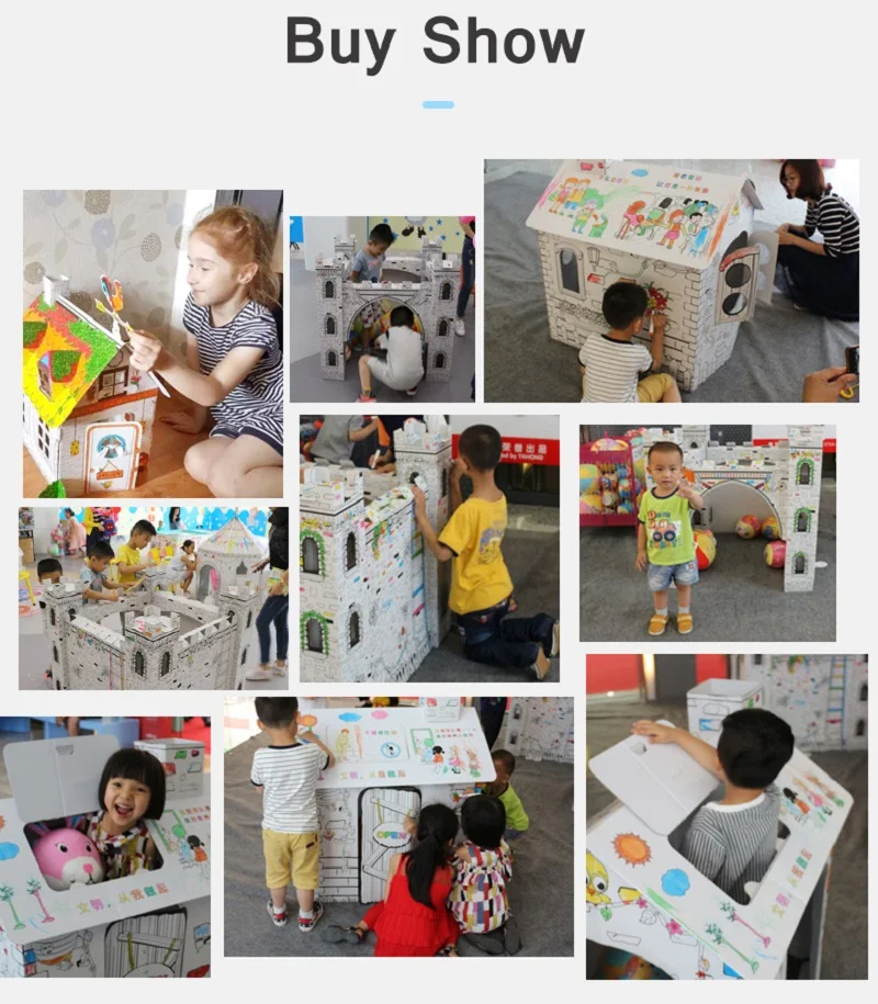 

Drawing Set DIY Graffiti Arts and Crafts House Painted Kindergarten Educational Toys For Children Paper Craft Kids Toys