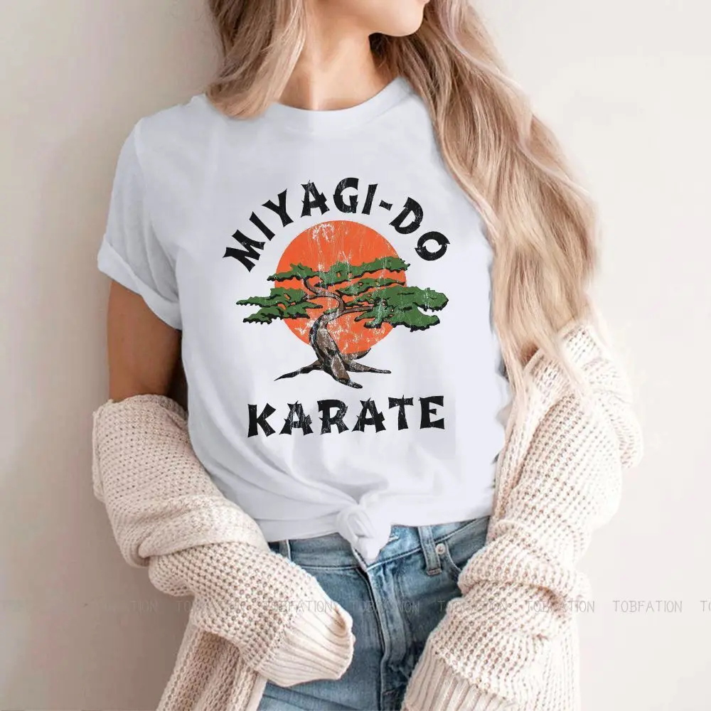 

Miyagi Do K Hipster TShirts Karate Girl 5XL Style Fabric Streetwear T Shirt O Neck Big Size