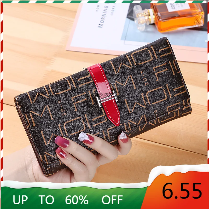 

Women's Wallets Wallets European and American Printed Long Folding Women's Wallets Multifunctional Fashion Clutch,Wild Coin Clip