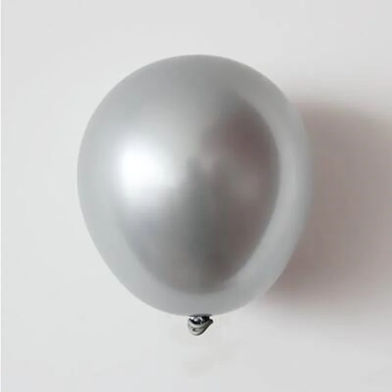 Латексные шары 50 шт./упаковка 5 дюймов золотого серебряного цветов цвета металлик