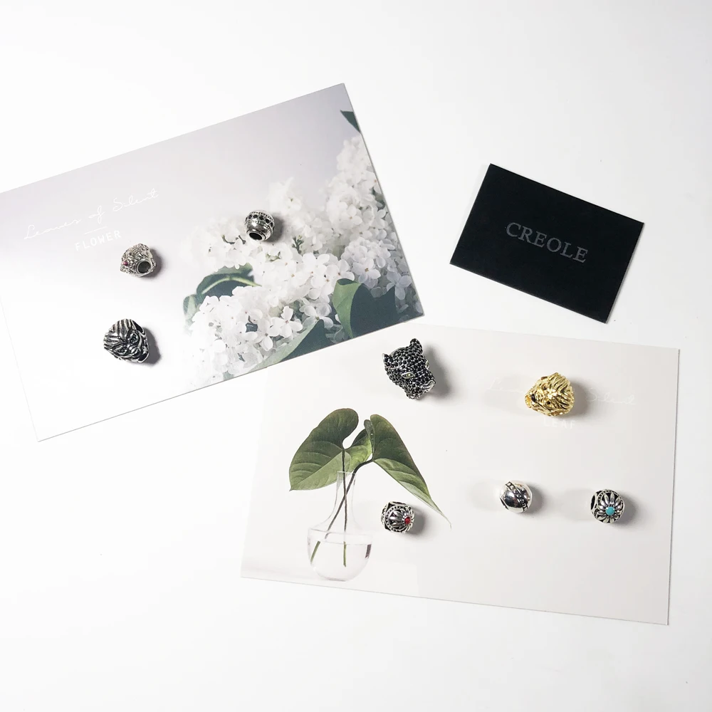 Шарм-бусина с леопардовым принтом кои рыбы цветок быстрые полосы прямой