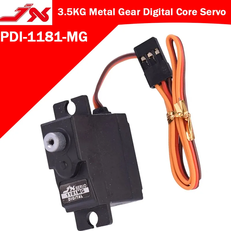 

PDI-1181MG JX Servo 18G 3.5KG Metal Gear Digital Core Servo for WLtoys 144001 WPL RC Car B1/16 B24 C14 C24 Helicopter Airplane