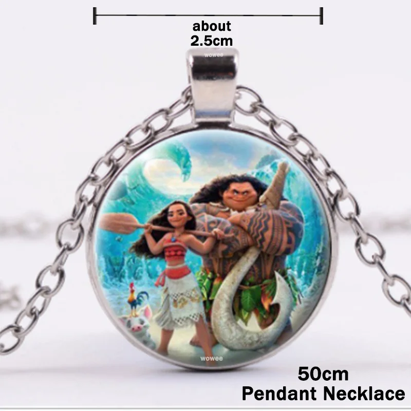 50cm Necklace 6 шт./компл. Забавный Моана товары для вечеринки Бумага коробка конфет Дети День рождения украшения душа ребенка Moana бумажные коробки вечерние свадебные сувениры - Цвет: 50cm Necklace