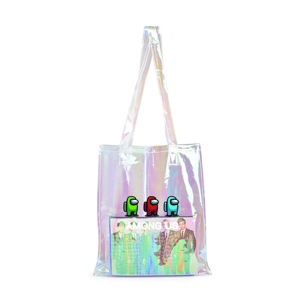 Лазерная сумка среди нас кожаная через плечо с голограммой Студенческая женская