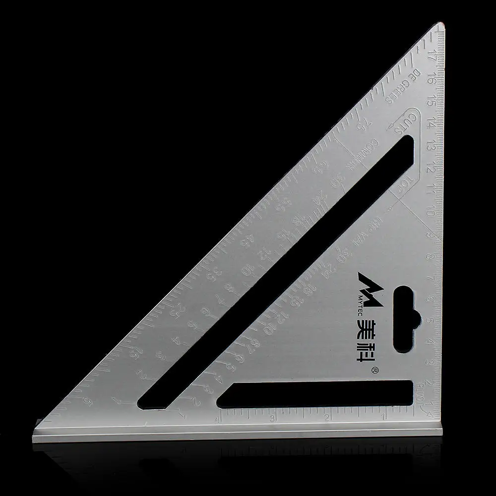

Gate Tool 265X188x188mm Metric Aluminum Alloy Speed Square Rafter Triangle Ruler Woodworking Carpenters Marking Tool