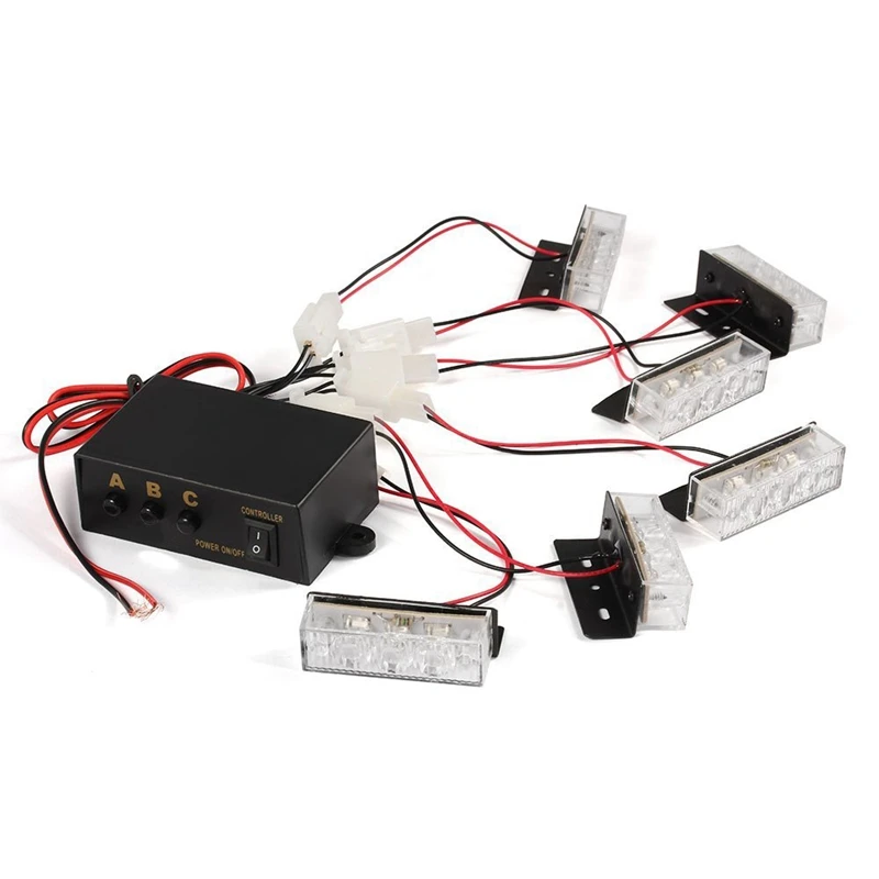 Желтый 18 светодиодный стробоскоп приборная панель аварийный мигающий