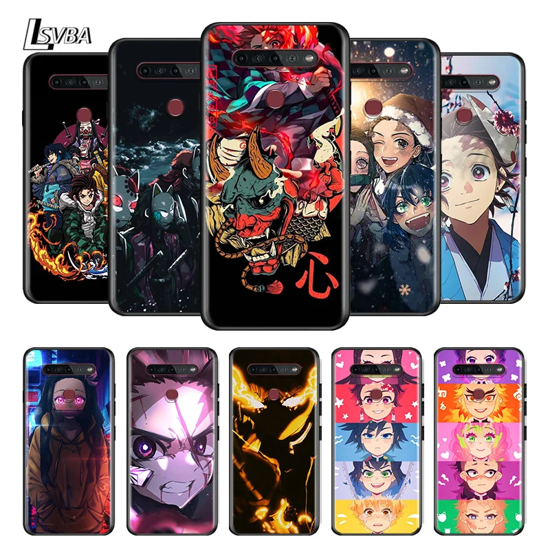 

Hot Anime Demon Slayer Kimetsu No Yaiba Phone Case For LG K92 K22 K71 K61 K51S K41S K50S Q60 V60 V50S V50 V40 V30 G8 G8S X Black