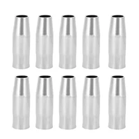 10pcs welding torch nozzle shield cup welding torch of conical nozzle copper welder consumables for 15ak
