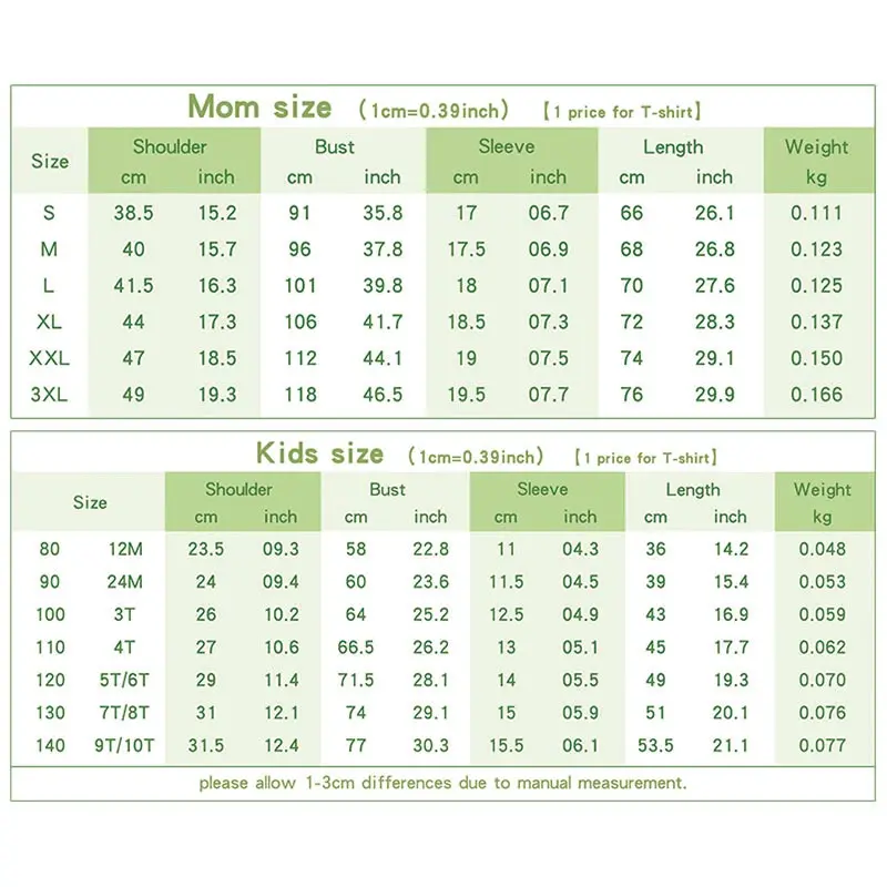 

Lovely Cartoon Women and baby Tshirt Mother Daughter Family Matching Clothes Summer T-shirts Women Tops Kids clothes