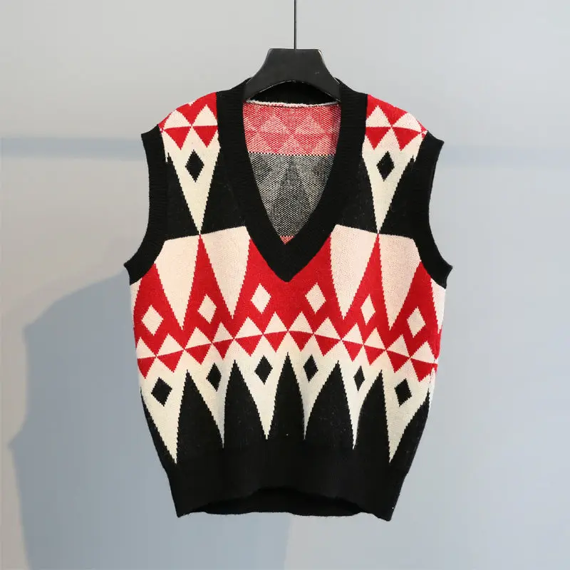 Жилет trui для женщин Коллекция 2020 года модный вязаный жилет оверсайз свитер с