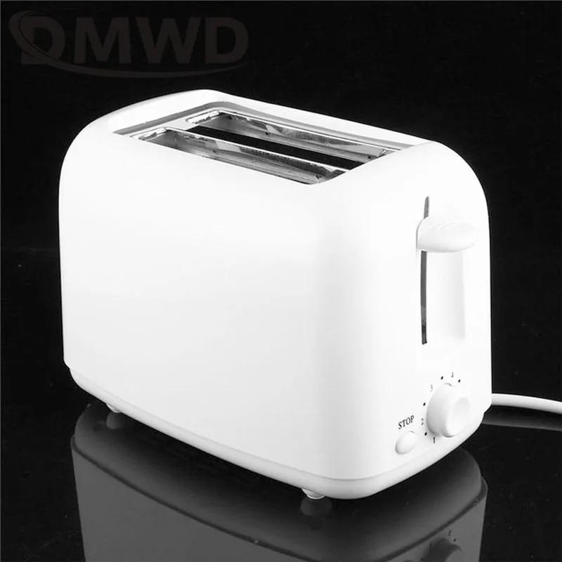 DMWD бытовая электрическая тостов с двумя слотами хлебопечка для выпечки машина