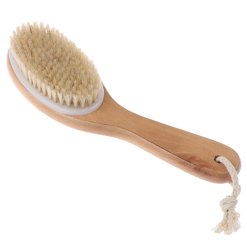 

Body Natural Bristle Exfoliation Brush Massager Bath Shower Scrubber Cleaner For Bath Back Brushes Dry Brushing Tools