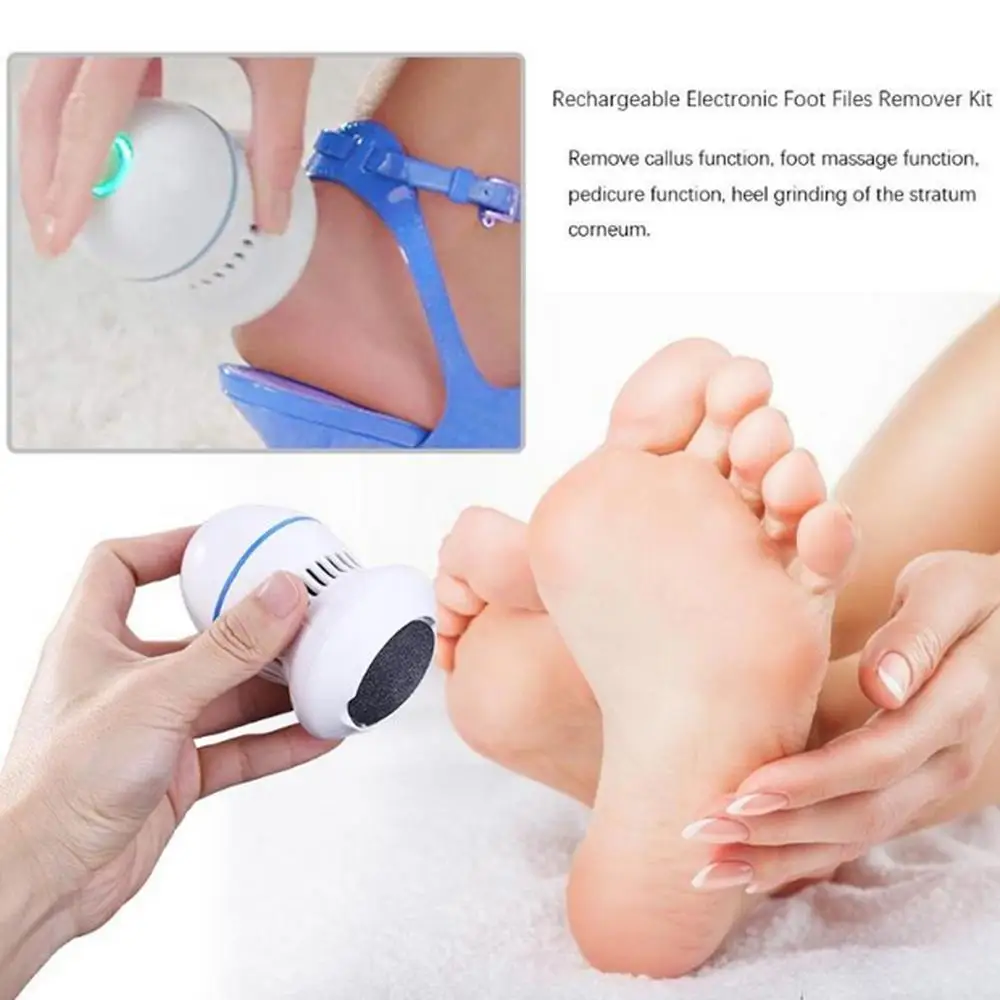 Электрическая пилка для ног с USB-зарядкой инструмент удаления мозолей и педикюра