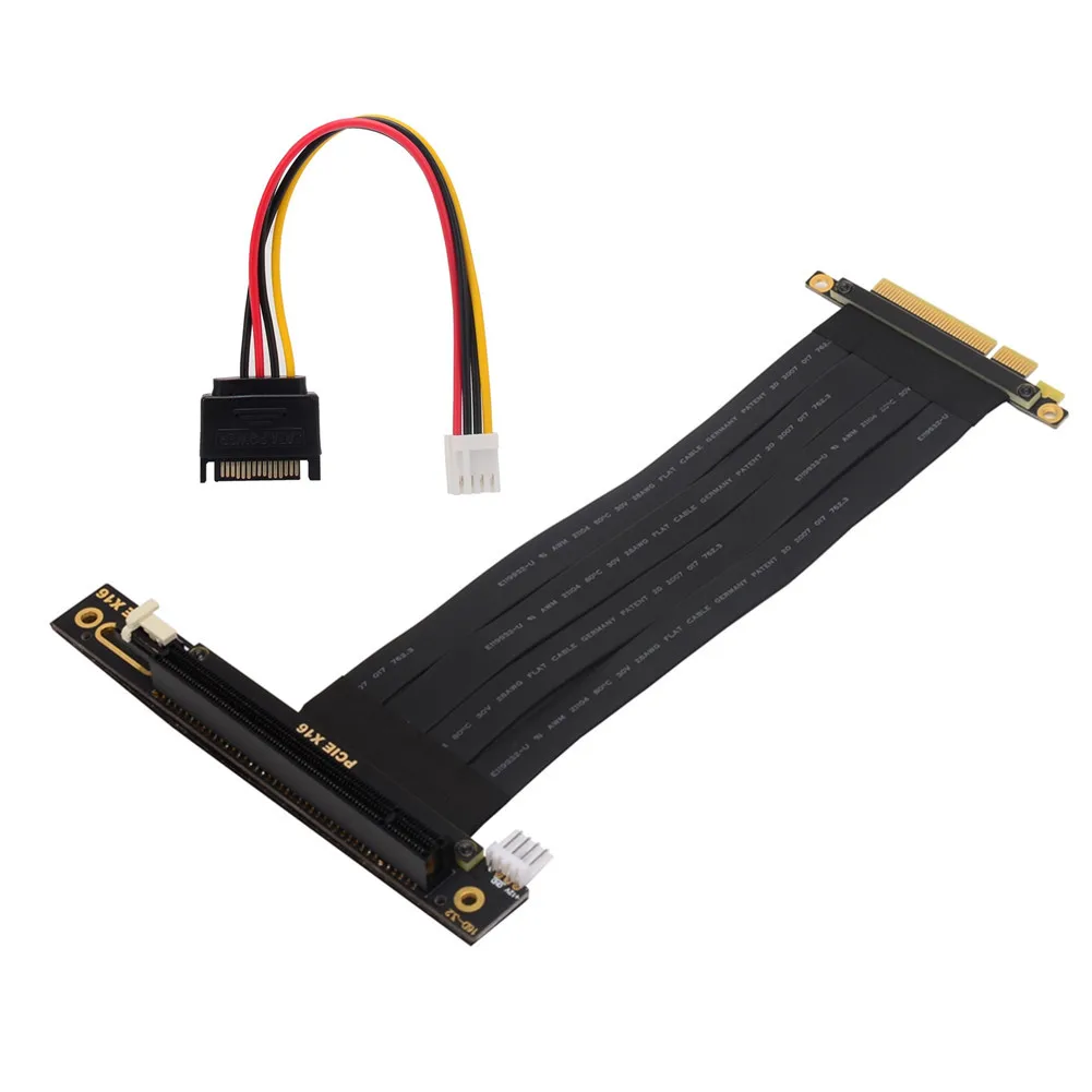

PCI-E 3.0 X8 To X16 Riser Cable with Graphics Card Vertical Kickstand Base Board for RTX 3060 2060 3070 3080 Ethereum ETH Mining
