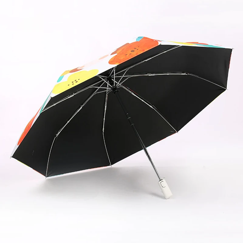 2020 New Girls Umbrella Automatic Anti UV Sun Protection Folding Rain Women Windproof Cute Parasol Big Umbrellas UPF50+ | Дом и сад
