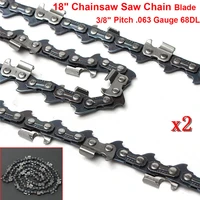 2pcs 18 inch chainsaw saw chain blade 38 063 gauge 68dl drive link wood cutting saw chains replament for stihl ms251 ms251c