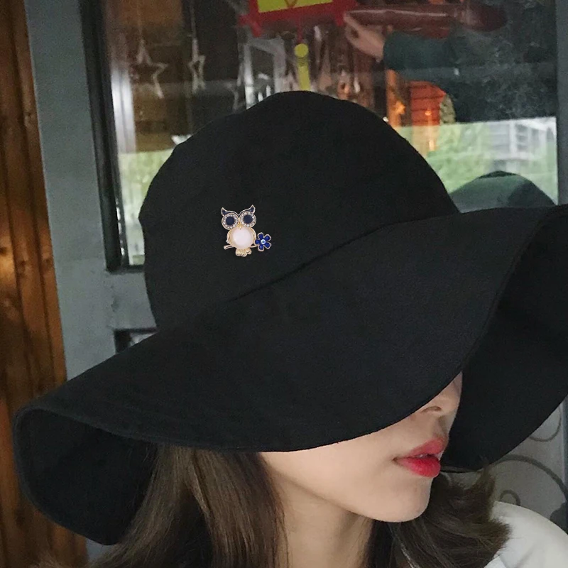 Baiduqiandu Новое поступление опал сова сидящая на ветке Броши заколки для женщин