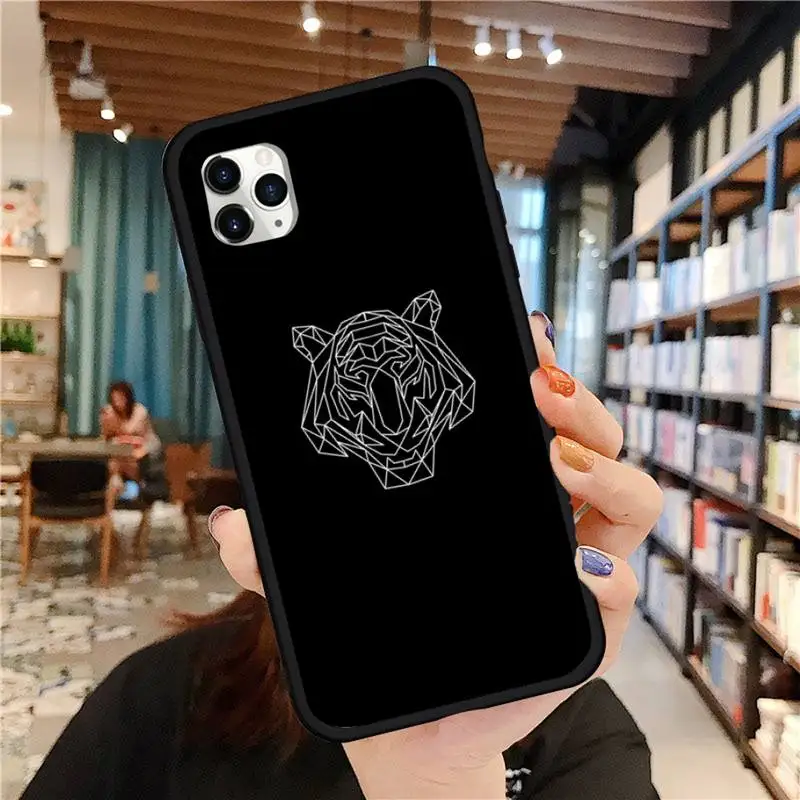 

Animal Art Aesthetics Line Phone Case for iPhone 11 12 pro MINI XS MAX 8 7 6 6S Plus X 5S SE 2020 XR