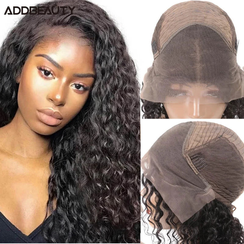 

Deep Wave 13x4 13x6 Lace Frontal Wig Brazilian Human Remy Hair Wig 4x4 Lace Closure Wig for Women Ali Queen Wigs Natural Color