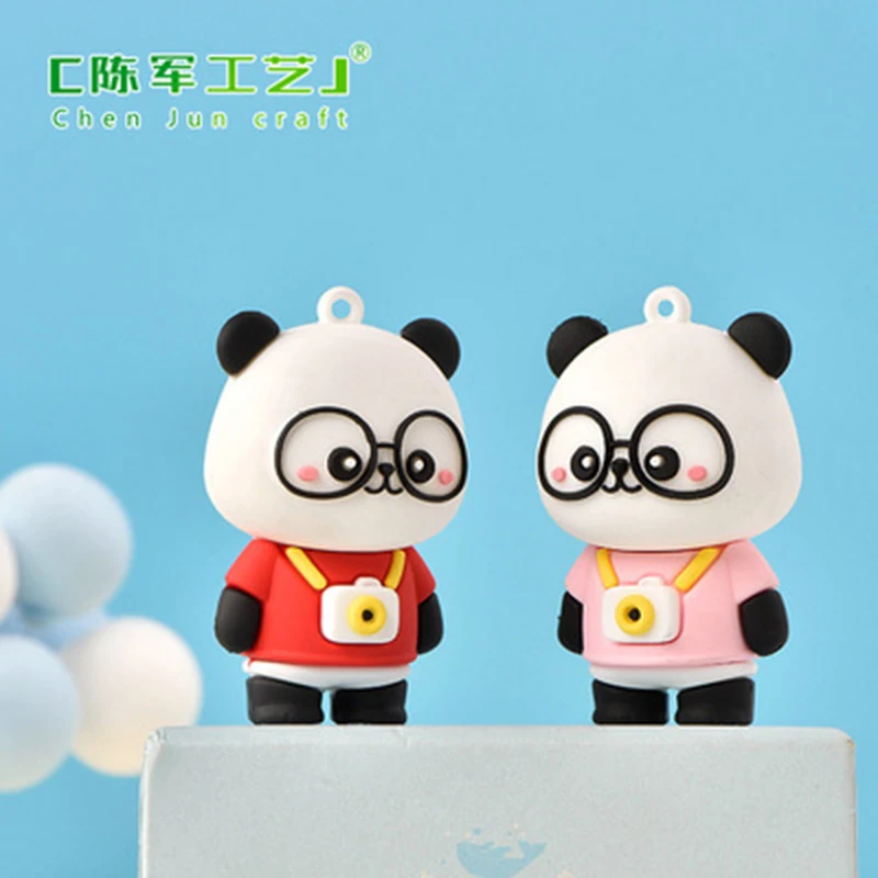

ZOCDOU 1 Piece Cute Camera Red Panda Small Statue Little Figurine Crafts Figure Ornament Miniatures